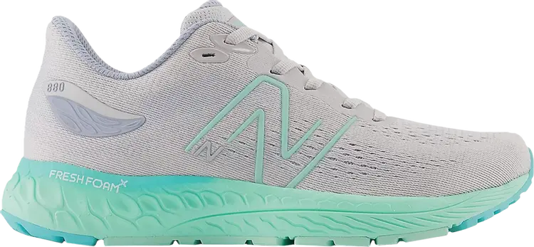 

Кроссовки New Balance Fresh Foam X 880v12 Big Kid 'Light Aluminum Bright Mint', серый