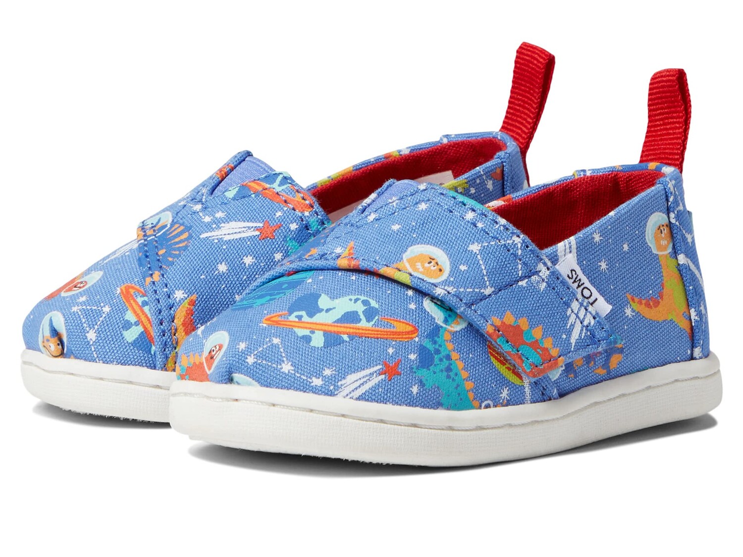 

Мокасины TOMS Kids, Tiny Glow in The Dark Dinos in Space Alpargata