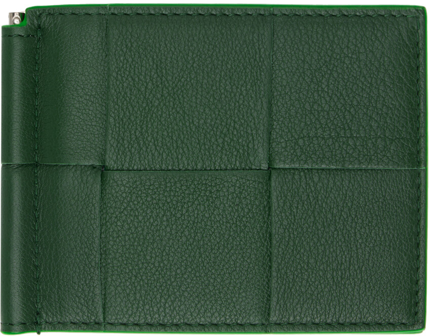 

Зеленый бумажник с клипсой Bill Bottega Veneta