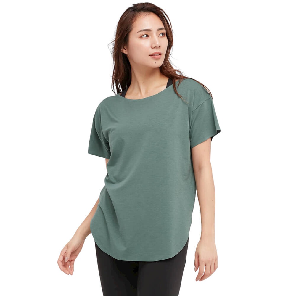 

Футболка Uniqlo Airism Seamless Boat, зелёный