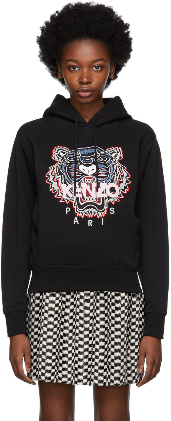

Толстовка с капюшоном Classic Black Tiger Kenzo