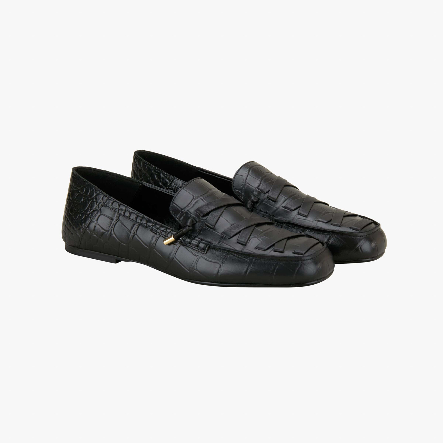 

Лоферы Zara by Stefano Pilati Leather Lace-Up, черный