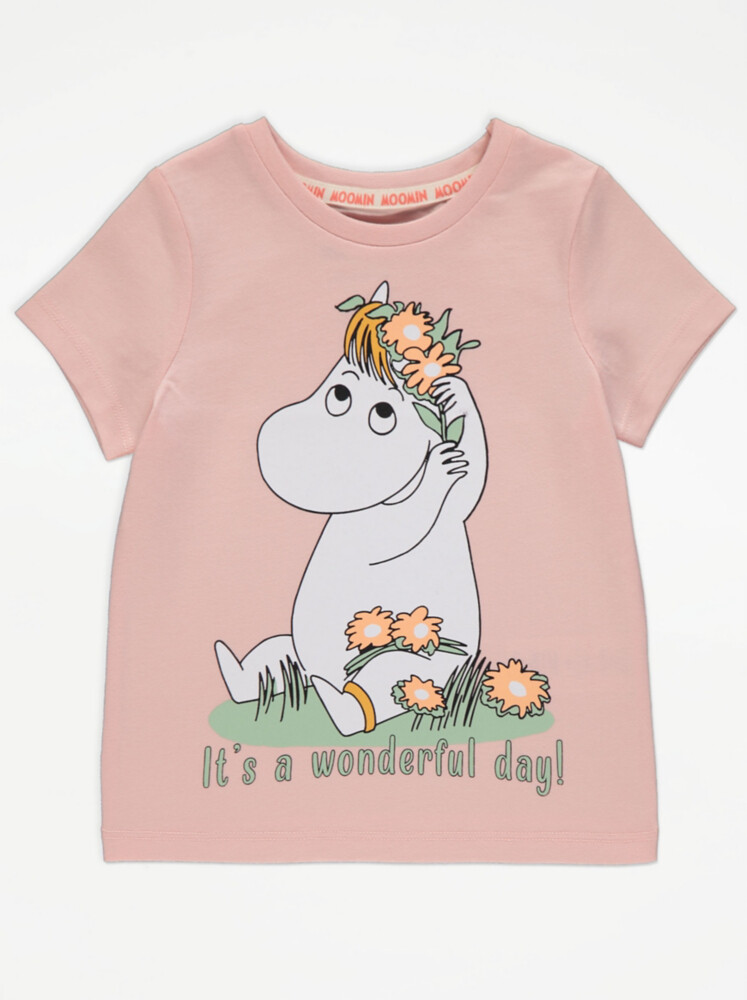 

Розовая футболка с рисунком Moomin Wonderful Day George., розовый