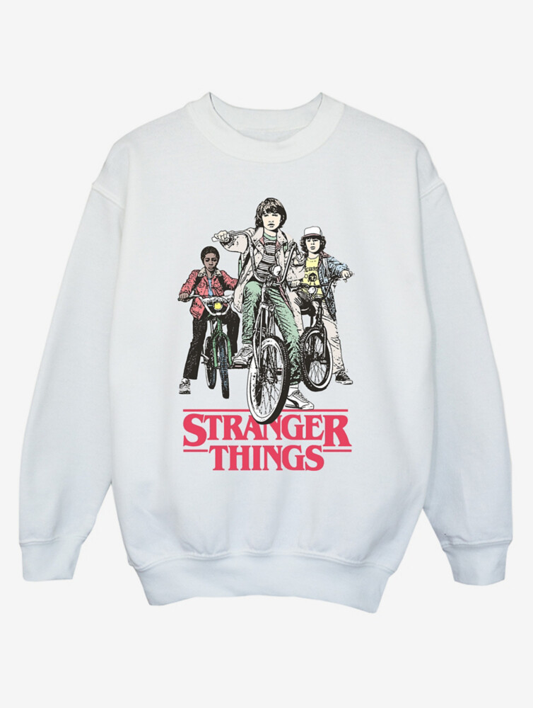 

NW2 Stranger Things Retro Bikers Kids Белая толстовка George., белый