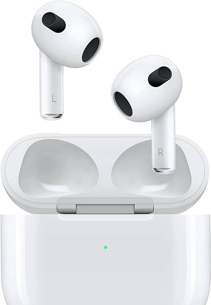 Беспроводные наушники Apple AirPods (3‑го поколения), проводная зарядка, белый - фото