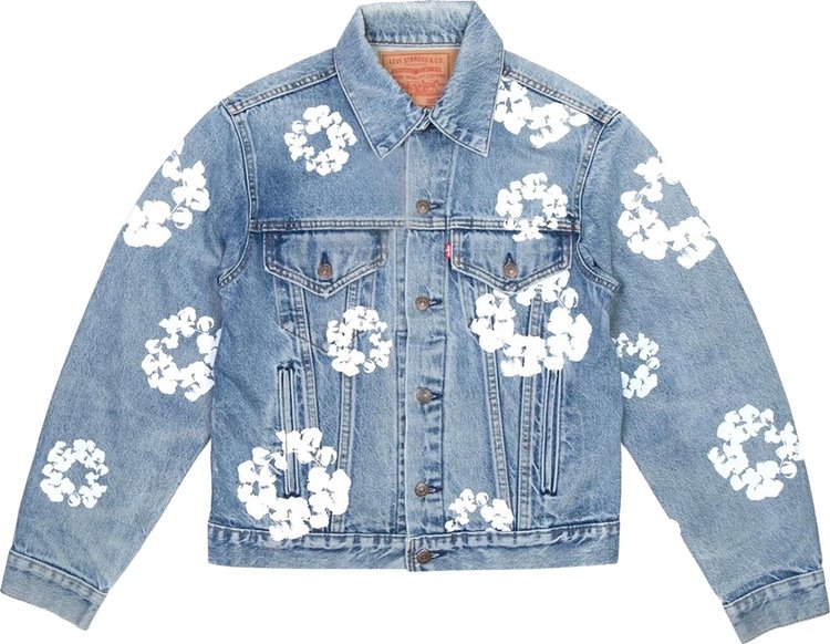 Куртка Levi's x Denim Tears Trucker Jacket 'Blue', синий - фото