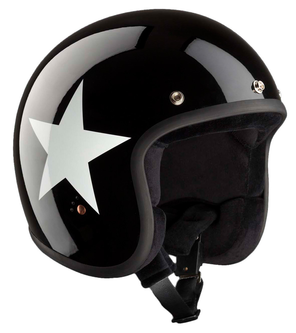 Шлем Bandit Jet Star Black, черный/белый