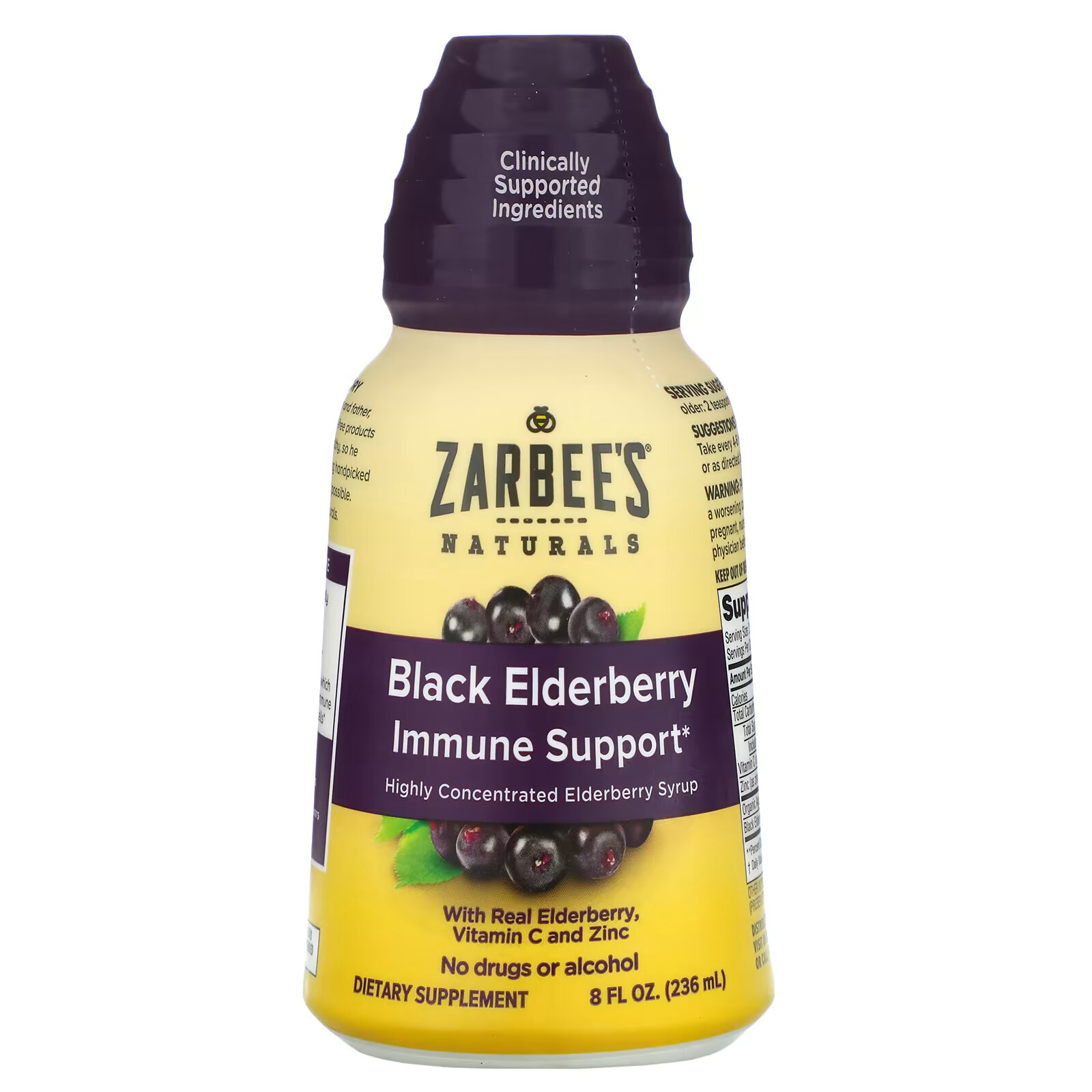 Zarbee's, черная бузина для укрепления иммунитета, 236 мл (8 жидк. унций) zarbee s черная бузина для укрепления иммунитета 236 мл 8 жидк унций
