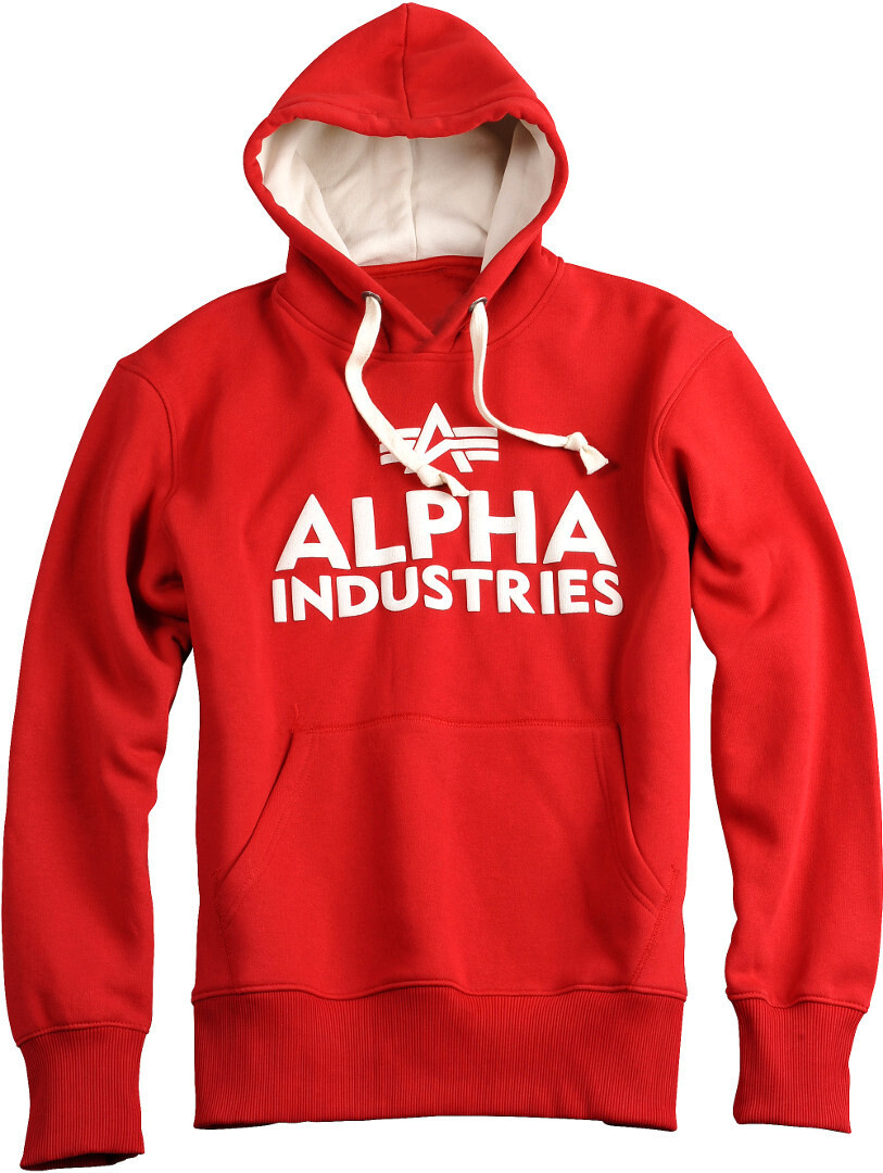 

Толстовка Alpha Industries Foam Print мужская, красно-белая