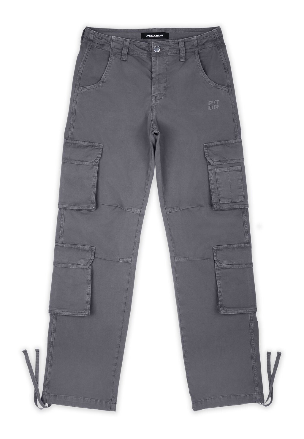 

Брюки с боковыми карманами Moss Wide Pants Pegador, антрацит