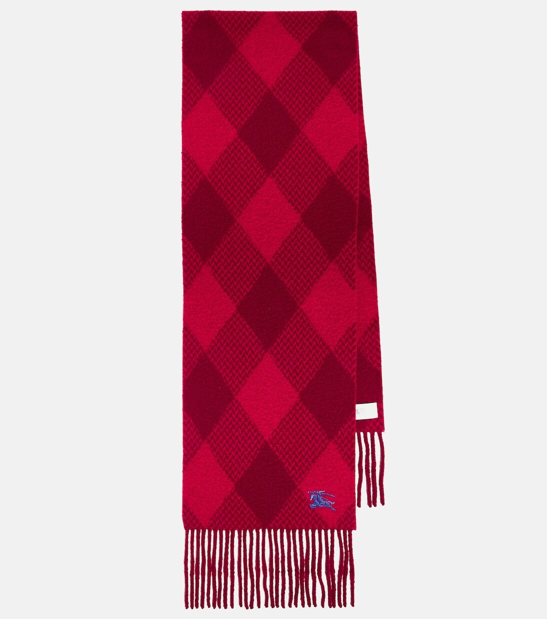 

Шерстяной шарф с узором аргайл Burberry, красный