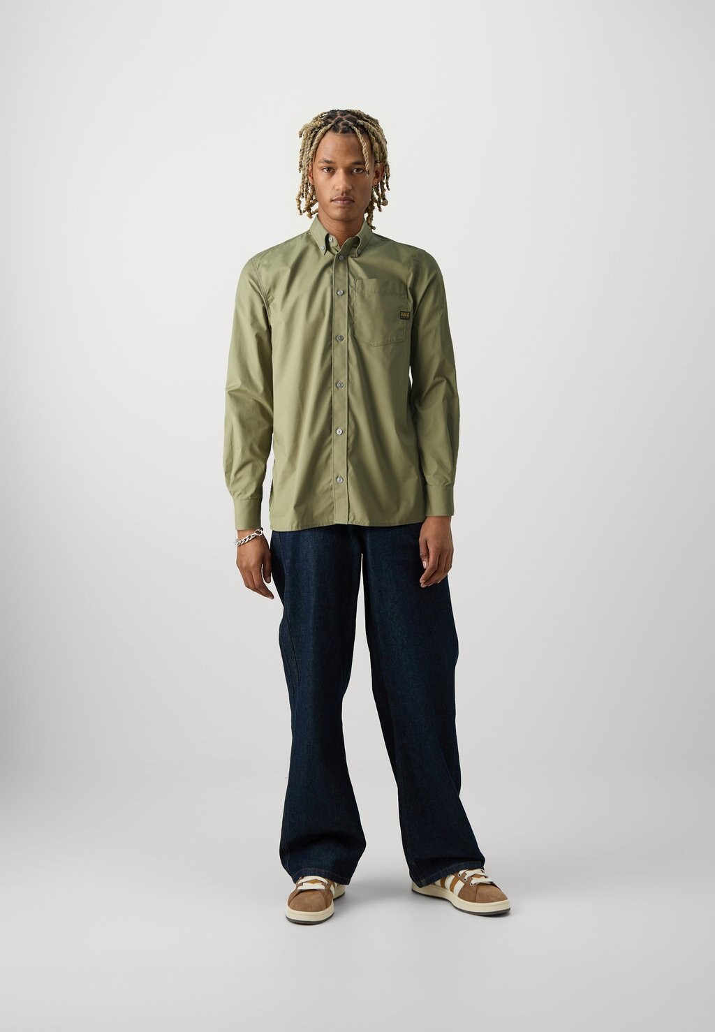 

Рубашка ONE REGULAR SHIRT G-STAR, оливковый