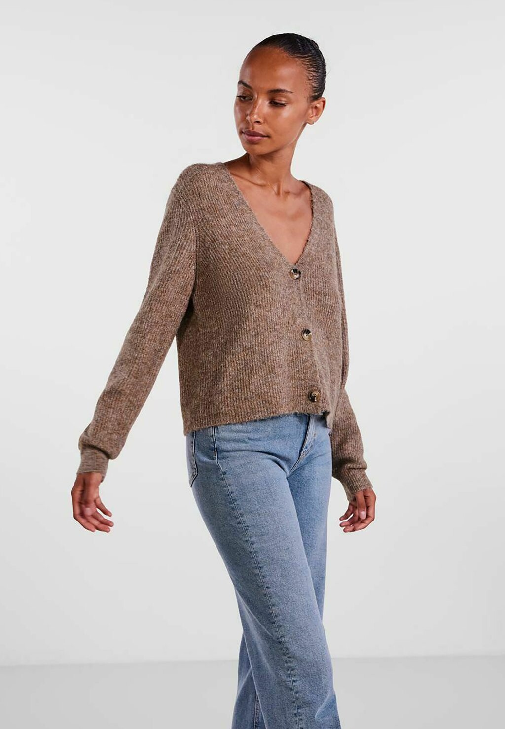 

Кардиган Pieces ELLEN LS NOOS BC, цвет fossil