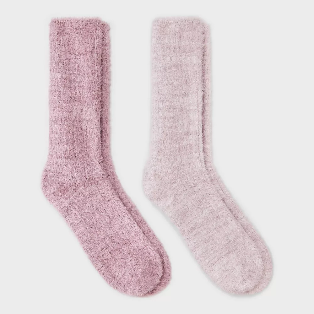 

Женские носки Feather Cozy Crew Socks, 2 пары - Auden, цвет Rose/ Pink