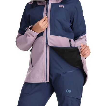 Куртка Skytour AscentShell женская Outdoor Research, цвет Moth/Naval Blue