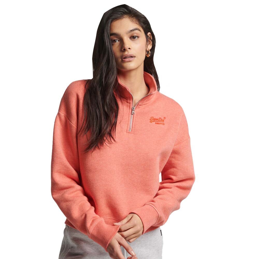 

Толстовка Superdry Vintage Logo Emb Henley, оранжевый