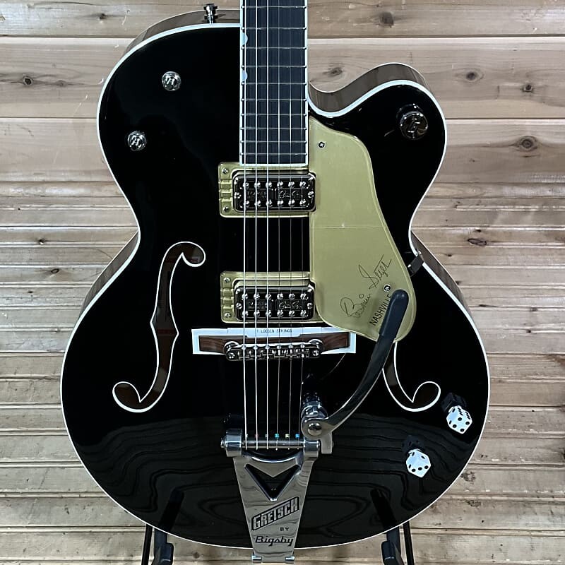 

Электрогитара Gretsch G6120T-BSNSH Brian Setzer Signature Nashville Hollow Body with Bigsby Electric Guitar - Black Lacquer