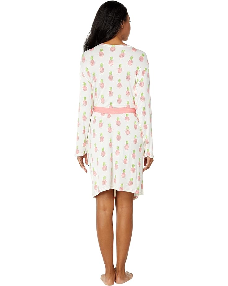 Пижамный комплект Kickee Pants Maternity Nursing Robe & Matching Layette Gown/Hat Set, цвет Strawberry Pineapples