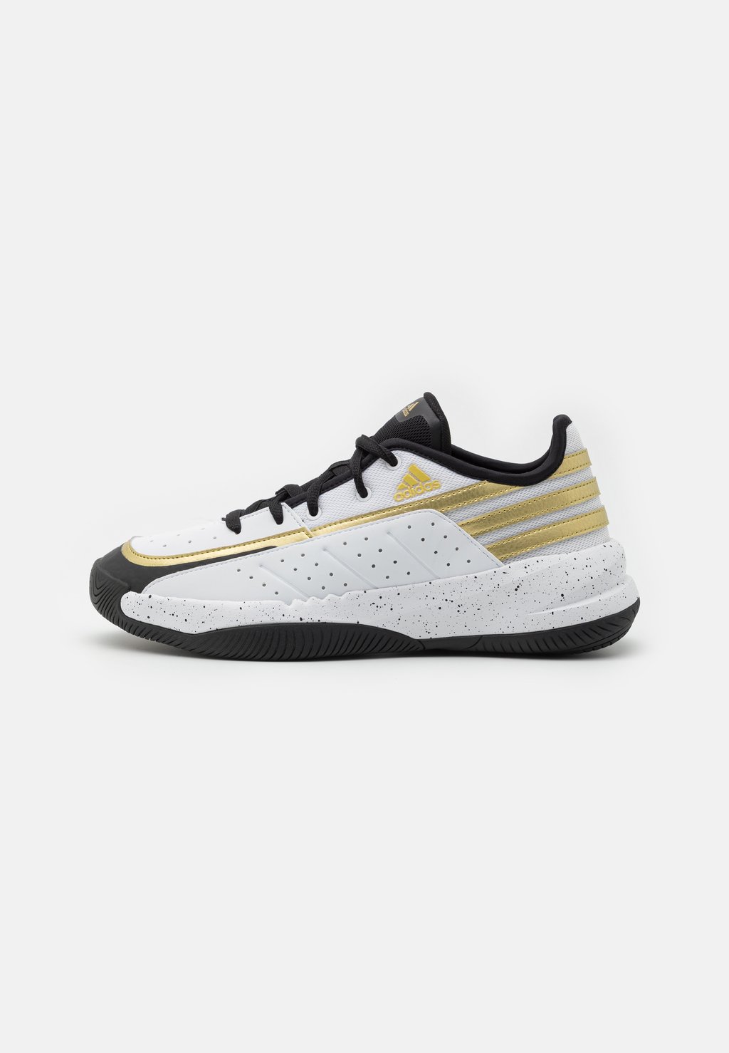 Баскетбольная обувь Front Court Adidas, цвет footwear white/core black/gold metallic
