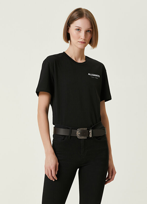 

Черная футболка с логотипом AllSaints, Черный