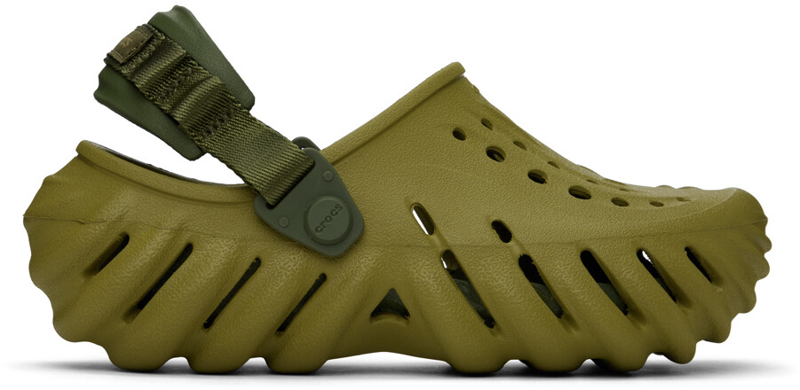 

Хаки Эхо Сабо Crocs, цвет Aloe