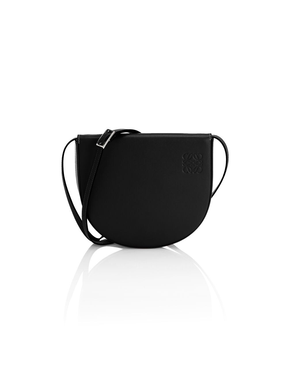 

Кожаная седельная сумка на каблуке Loewe, черный