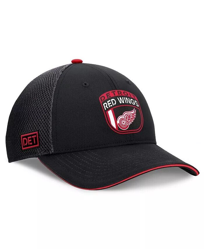 

Мужская черная регулируемая кепка Detroit Red Wings для драфта НХЛ 2024 года на сцене Trucker Fanatics, черный