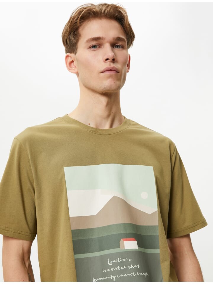 

Футболка KOTON T shirt, хаки