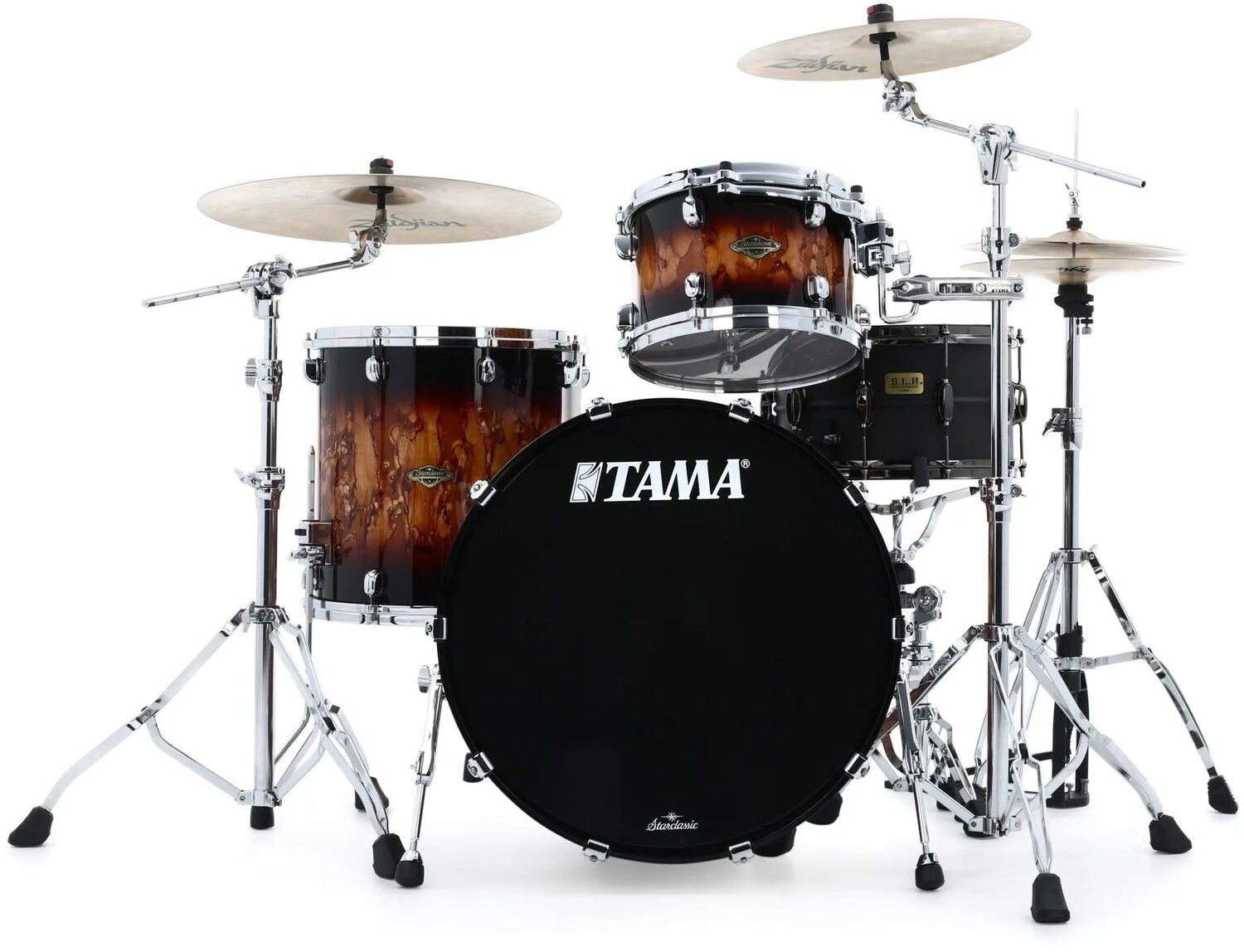 

Набор из трех предметов Tama Starclassic Walnut/Birch WBS32RZS — Molten Brown Burst