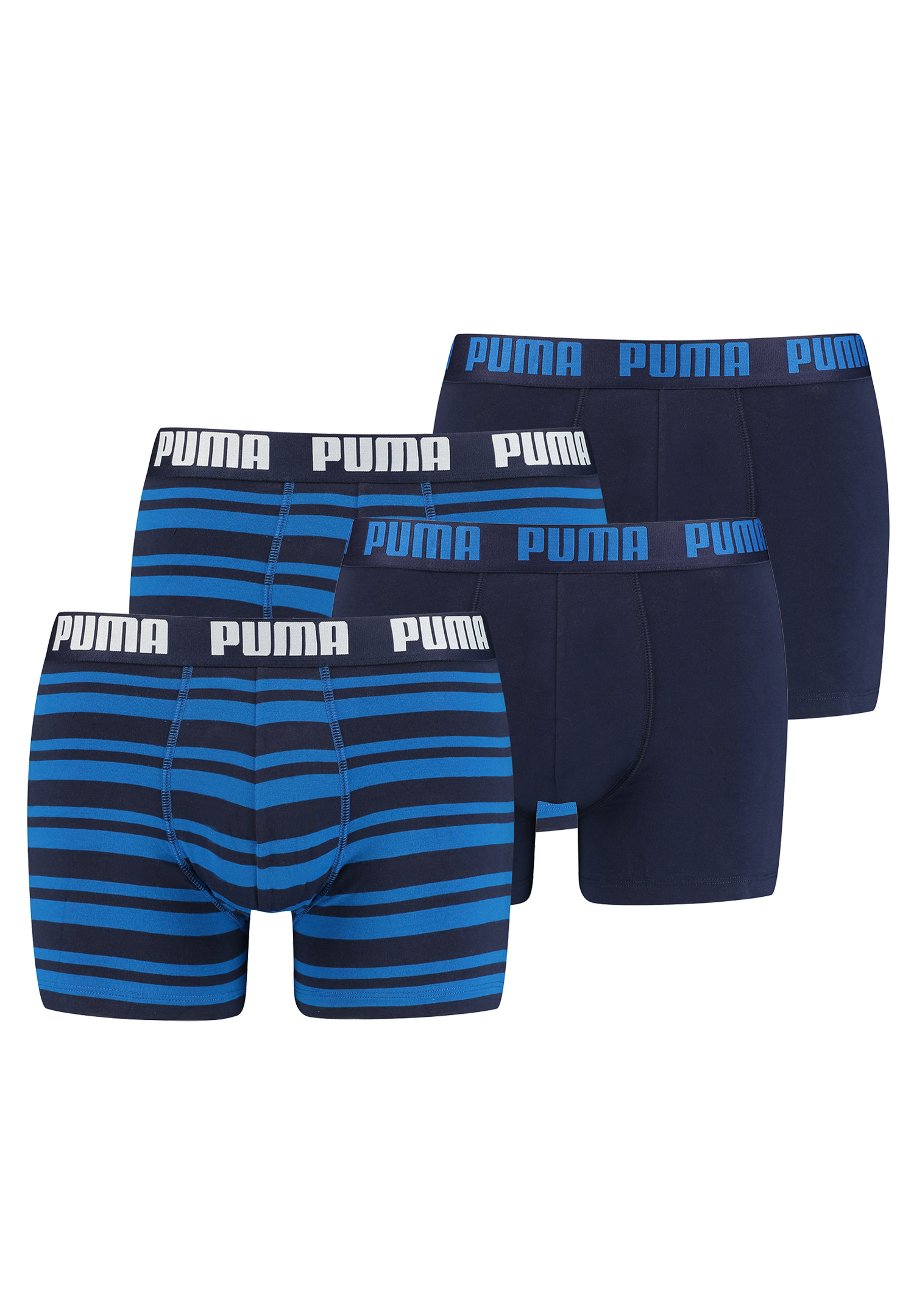 Боксеры Puma Boxershorts HERITAGE STRIPE BOXER 4 шт, цвет 056 - blue цена и фото