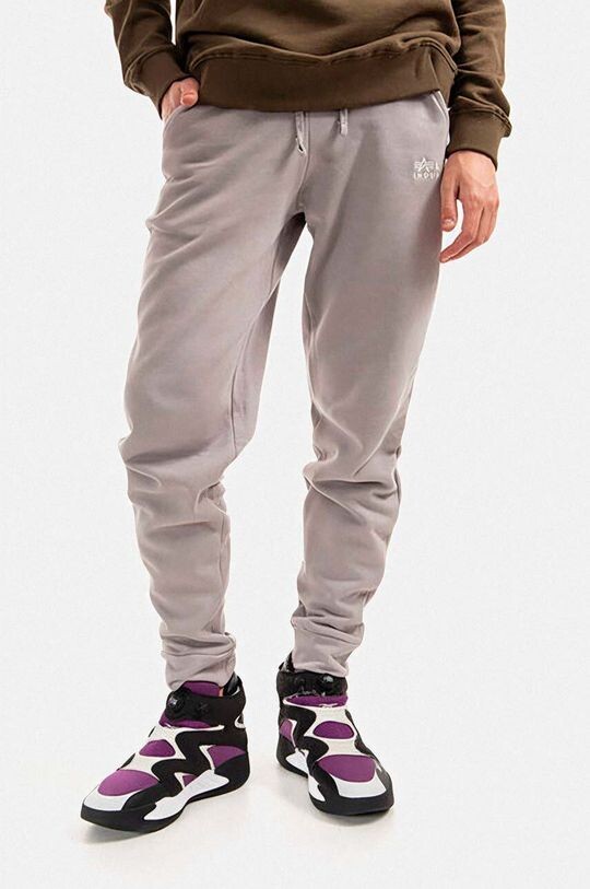 

Спортивные брюки из хлопка Alpha Industries, серый