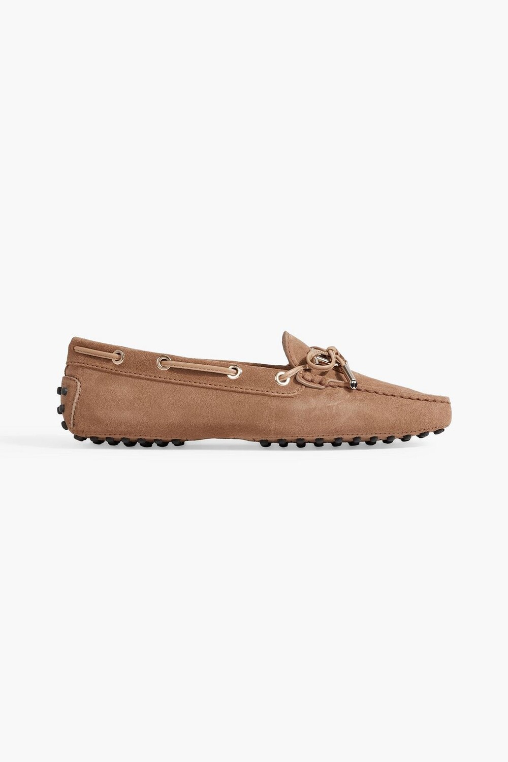 

Замшевые лоферы с логотипом TOD'S, коричневый