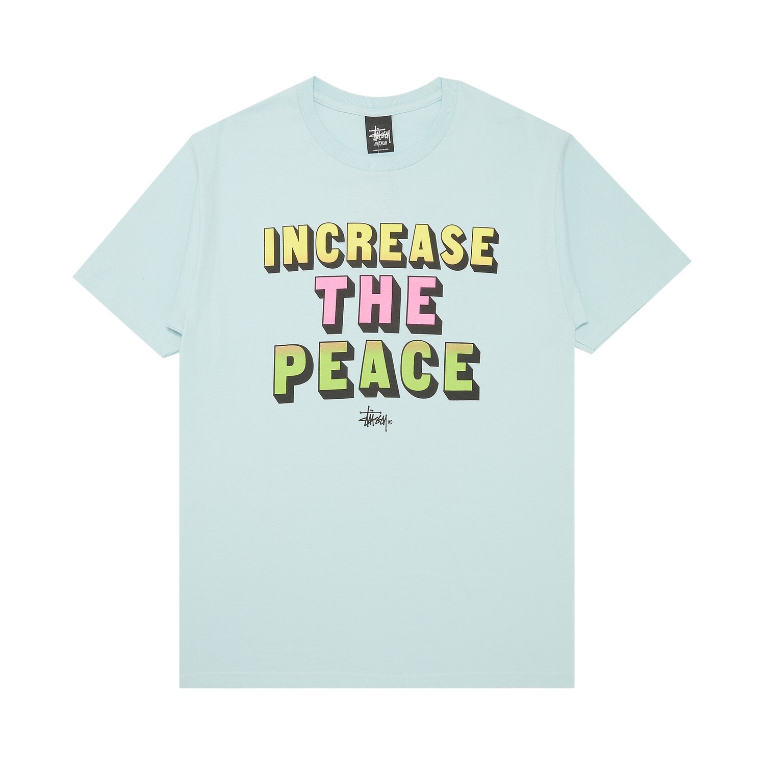 

Футболка Stussy ITP Block, светло-синяя, Синий