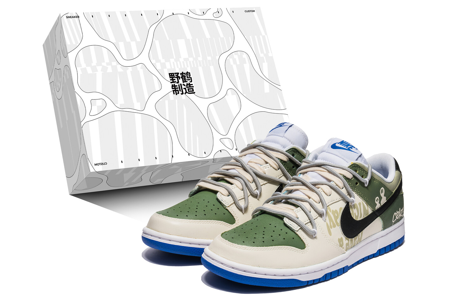 

Кроссовки Nike Dunk Skateboarding Shoes Men Low-top White, белый