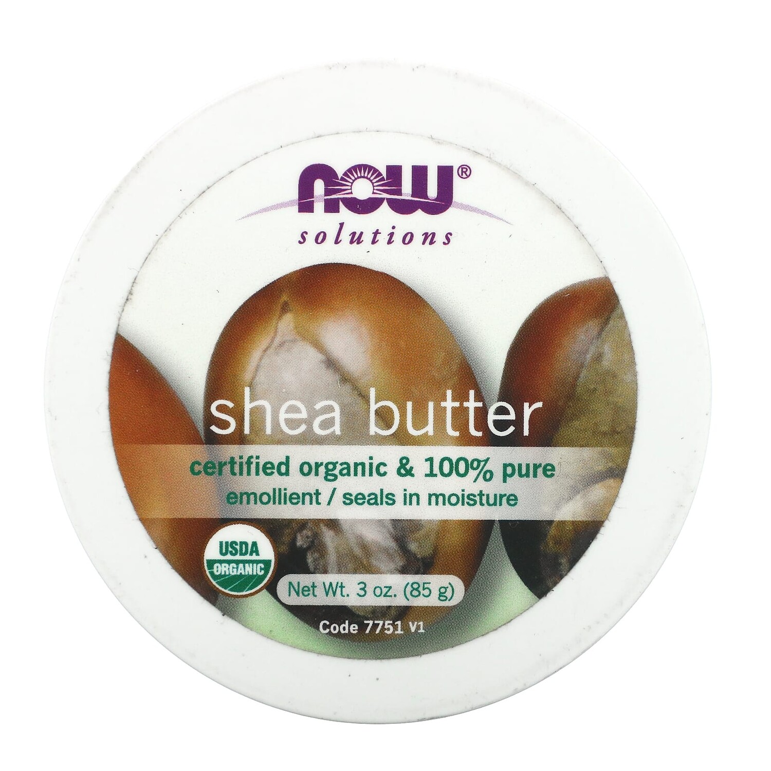 

Solutions, органическое масло ши, 85 г (3 унции), NOW Foods