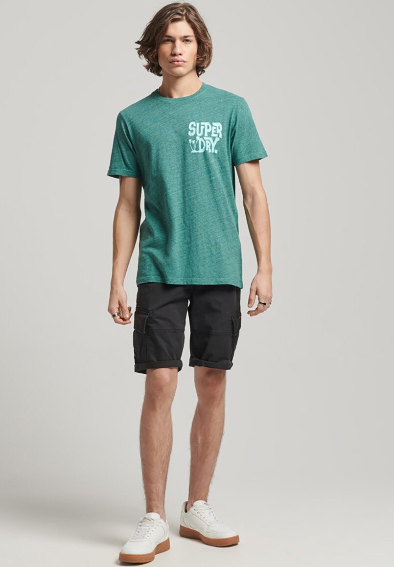 

Футболка с принтом Superdry, зеленый