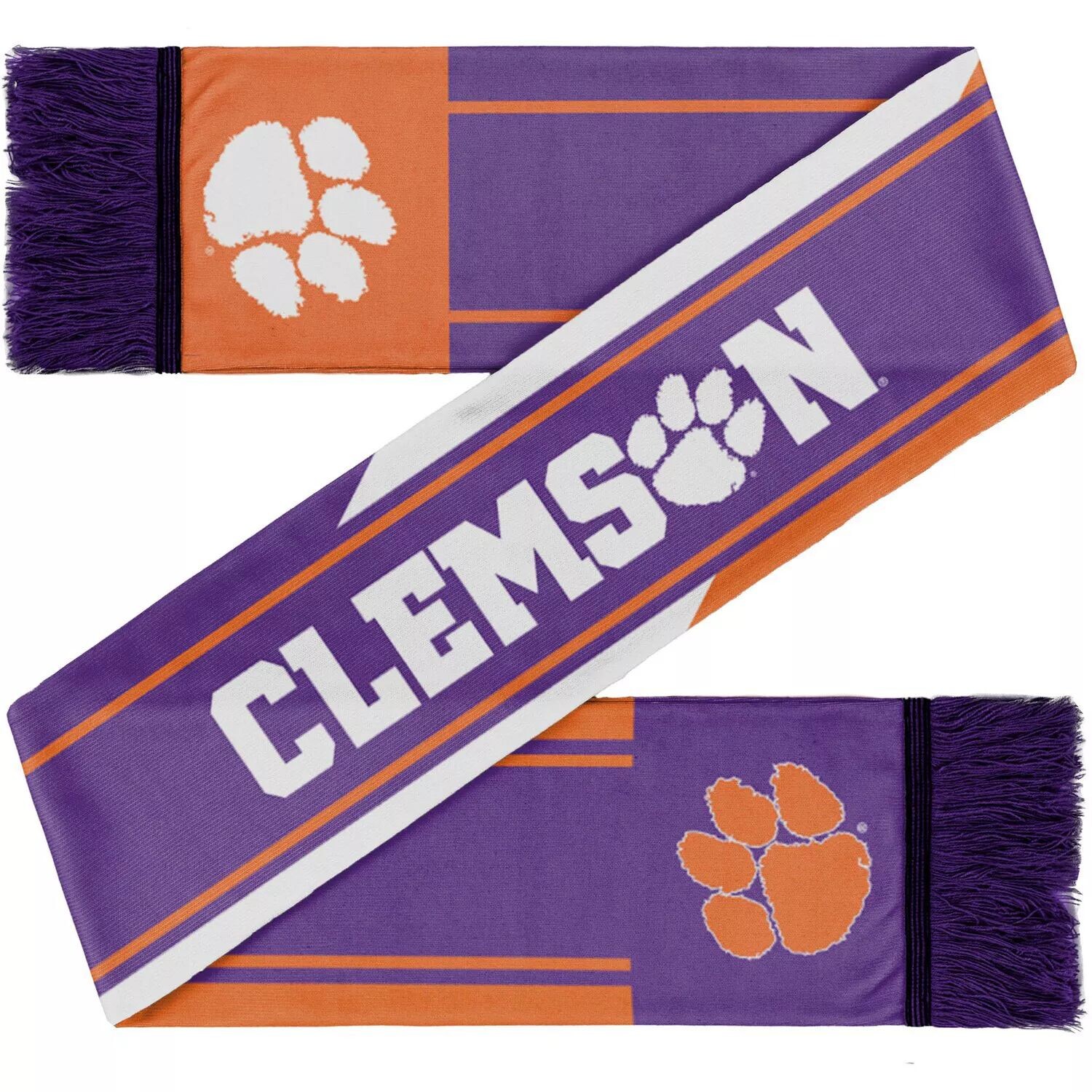 

Шарф с надписью FOCO Clemson Tigers Color Wave