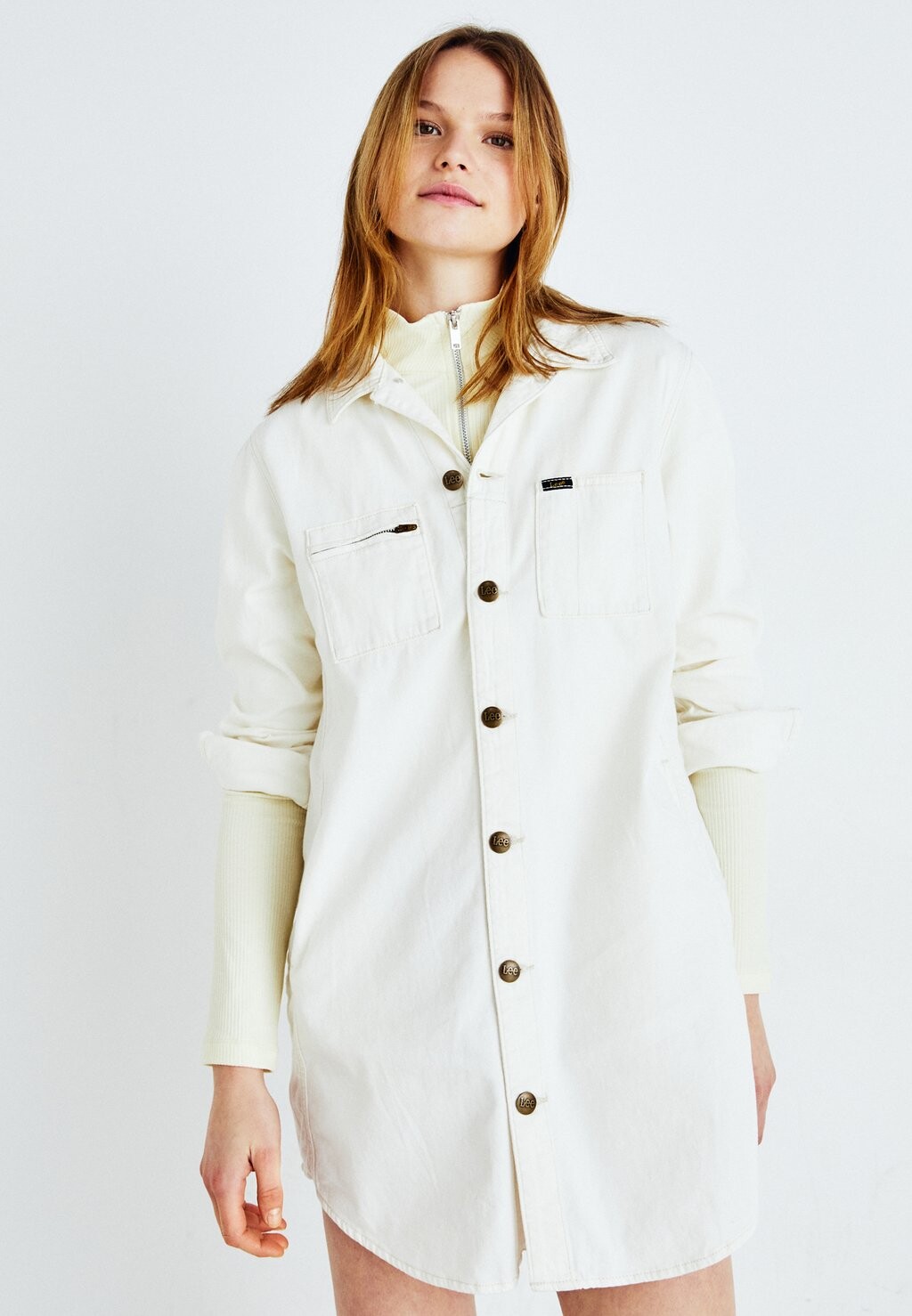 

Платье-рубашка UNIONALL DRESS Lee, крем