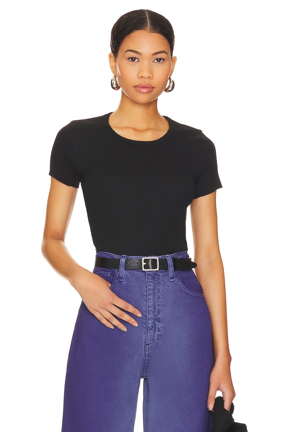 

Футболка Nation LTD Billy Scoop Neck, цвет Jet Black