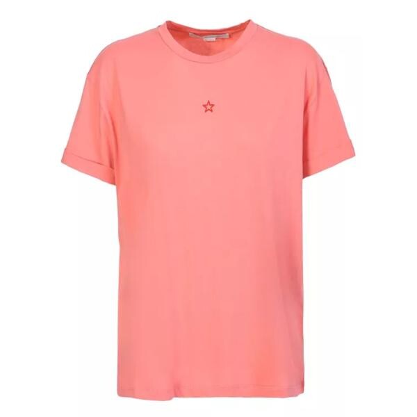 

Футболка star-embroidered pink cotton t-shirt Stella Mccartney, мультиколор