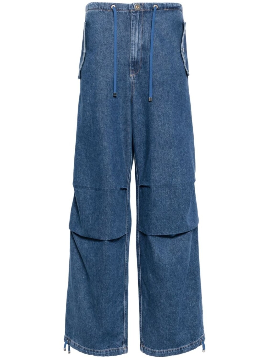 

Dion Lee прямые джинсы Parachute, синий