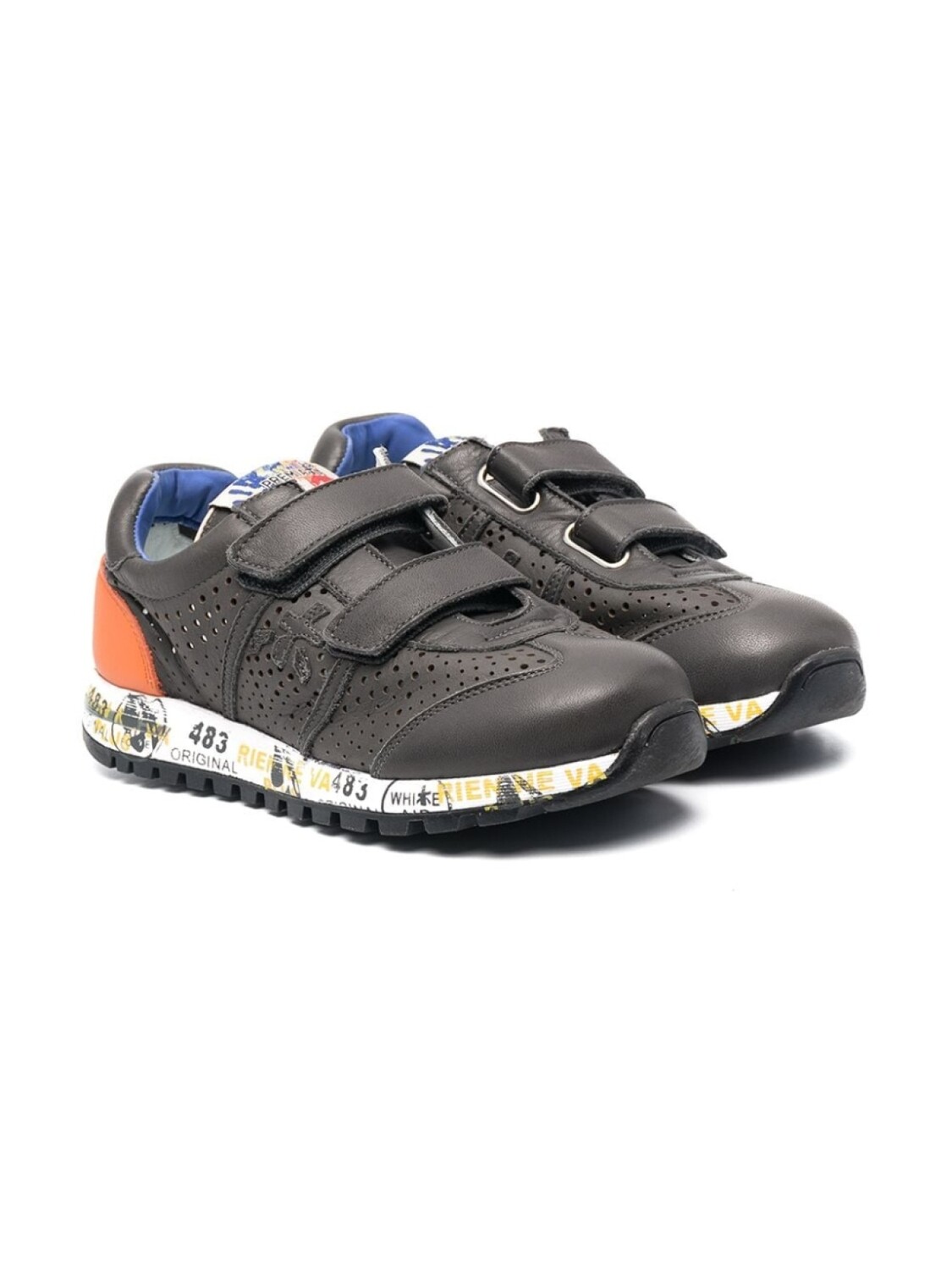 

Premiata Kids кроссовки Lucy на липучках, серый