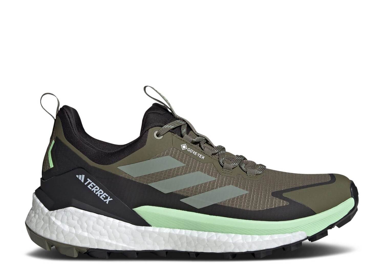 

Кроссовки adidas Terrex Free Hiker 2.0 Low Gore-Tex 'Olive Strata Silver Green', зеленый, Зеленый;черный