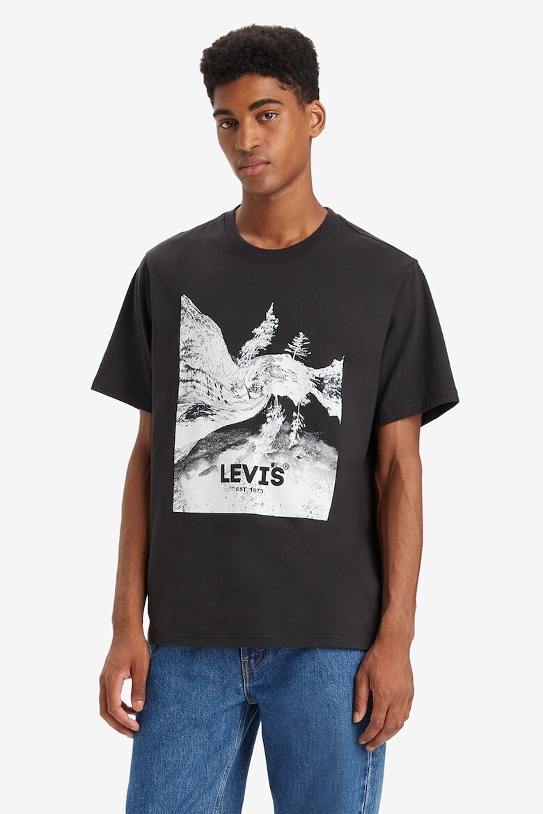 

Хлопковая футболка с логотипом Levi'S, черный