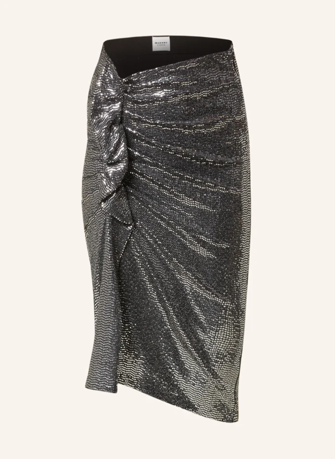 

Юбка dolene с пайетками Marant Étoile, серебряный