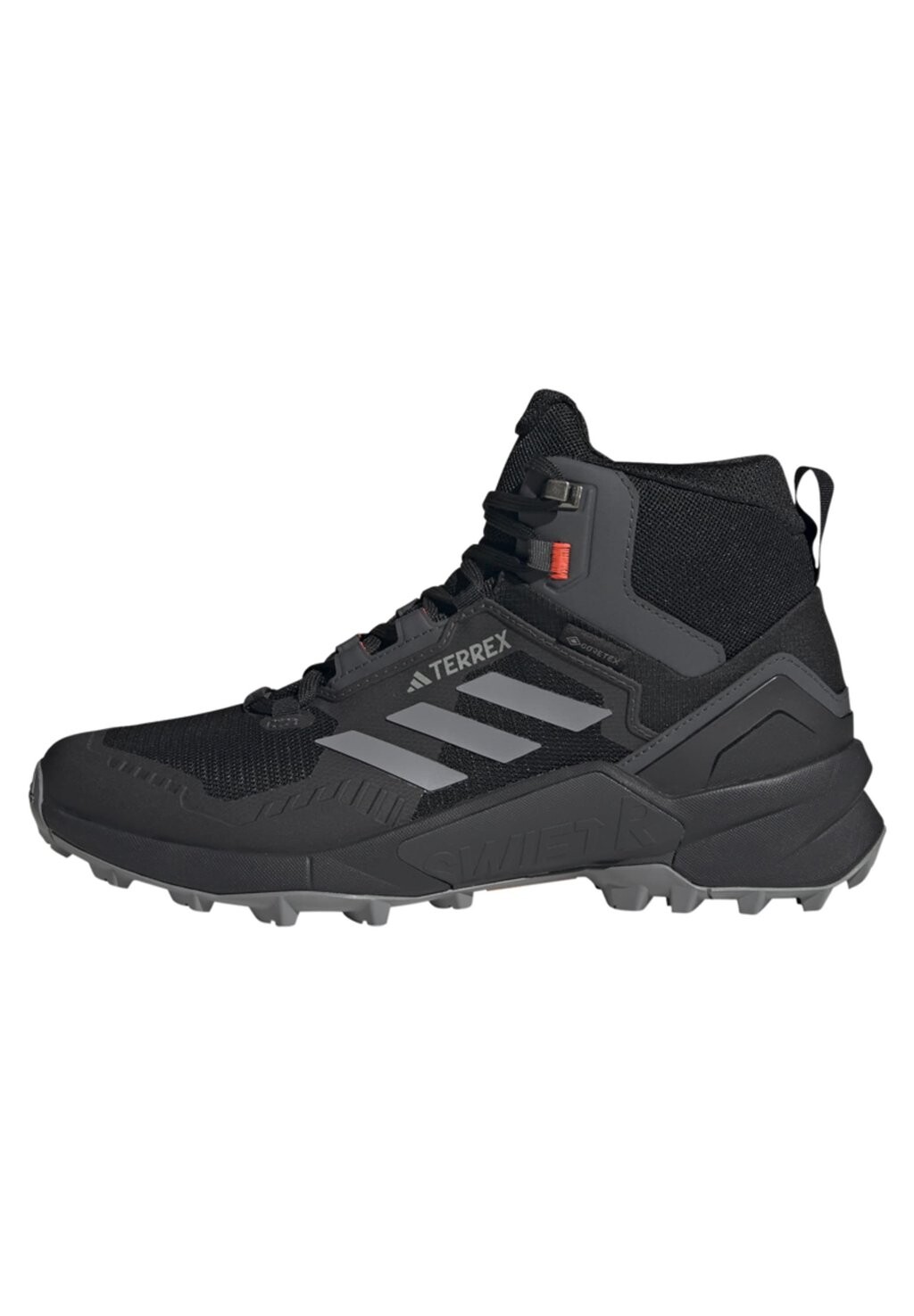 

Кроссовки TERREX SWIFT R3 MID GTX Adidas, основной черный, серый, три солнечных, красный