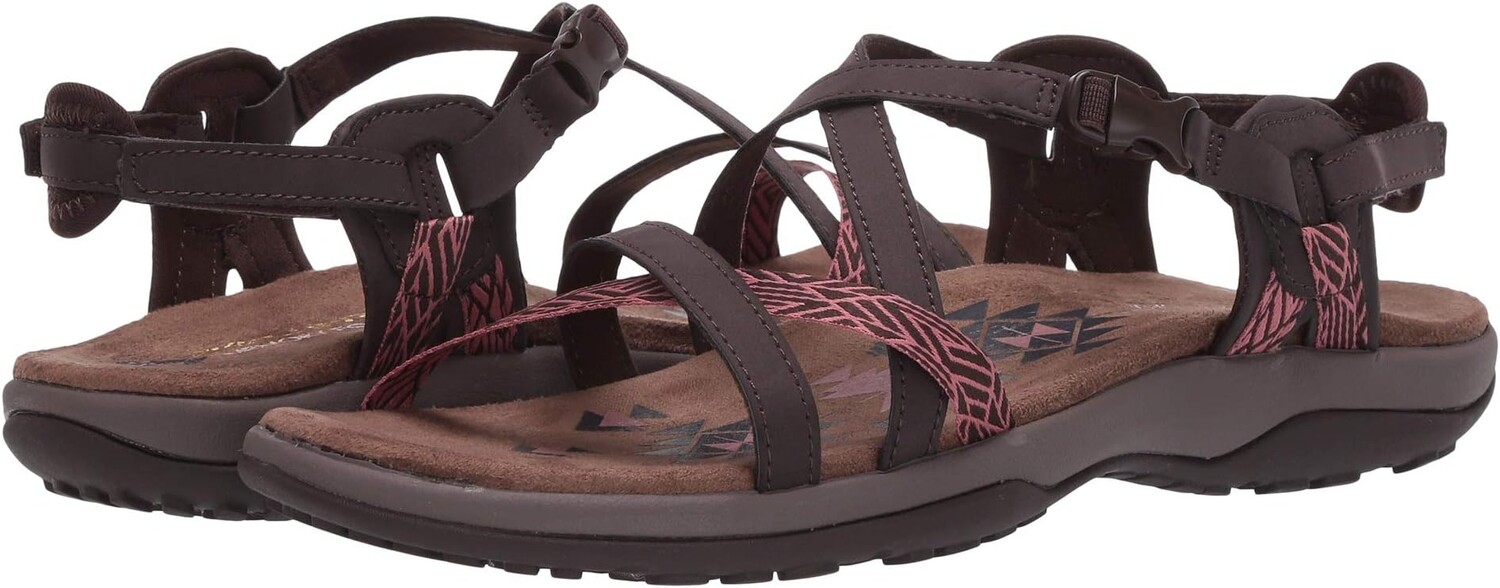 

Сандалии на плоской подошве Reggae Slim - Staycation SKECHERS, цвет Chocolate