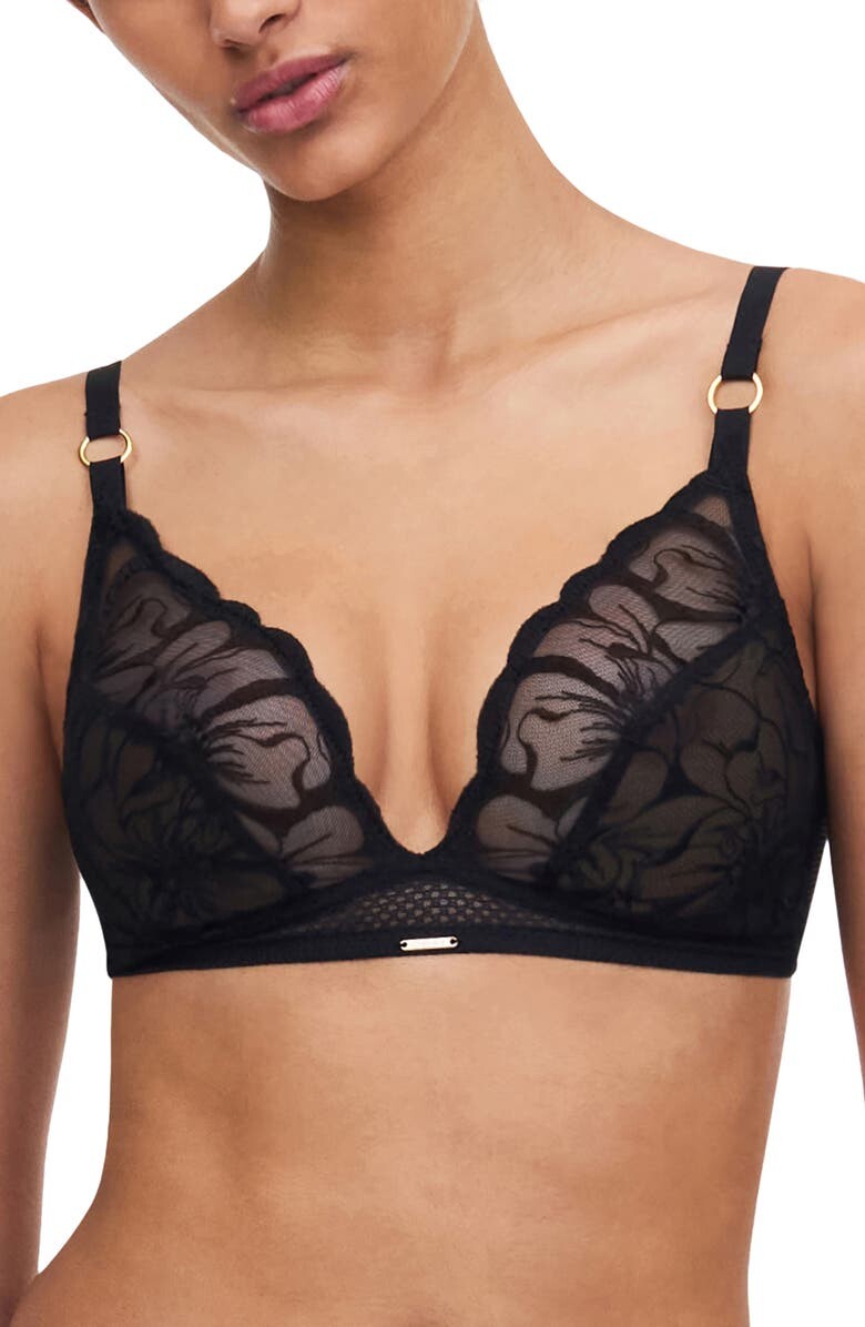 

Бюстгальтер без косточек Fleurs CHANTELLE LINGERIE, черный