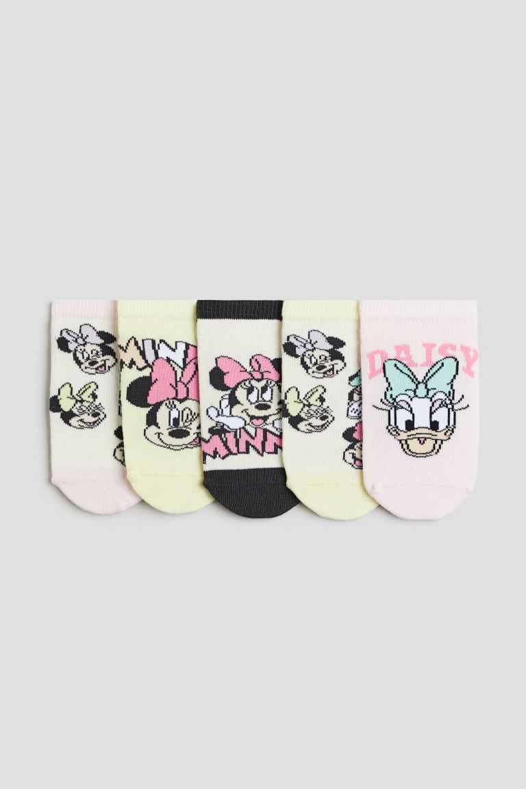 5 пар спортивных носков H&M, розовый новинка 2022 женские носки disney смешные короткие носки из хлопка с рисунком микки минни винни дейзи дональда ститча размер 35 4