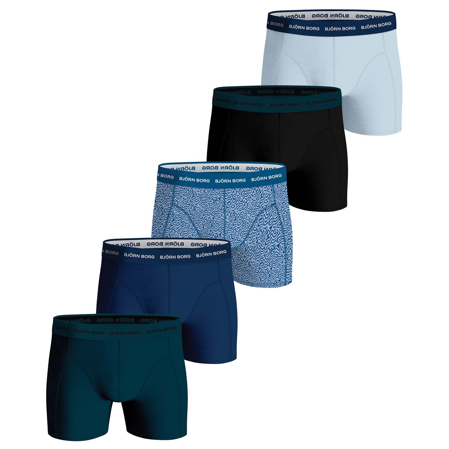 Боксеры Björn Borg Boxershort 5 шт, синий